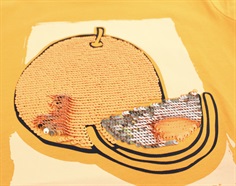 Name It mock orange paillet top